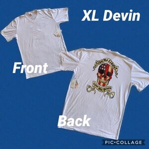 LuLaRoe Classic White V-Neck Devin T-Shirt